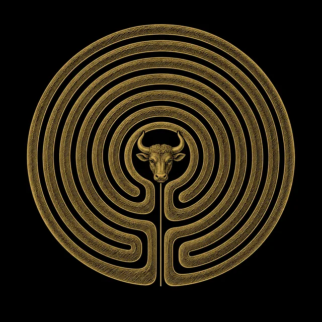 Ariadne’nin İpi: altın gravür amblem